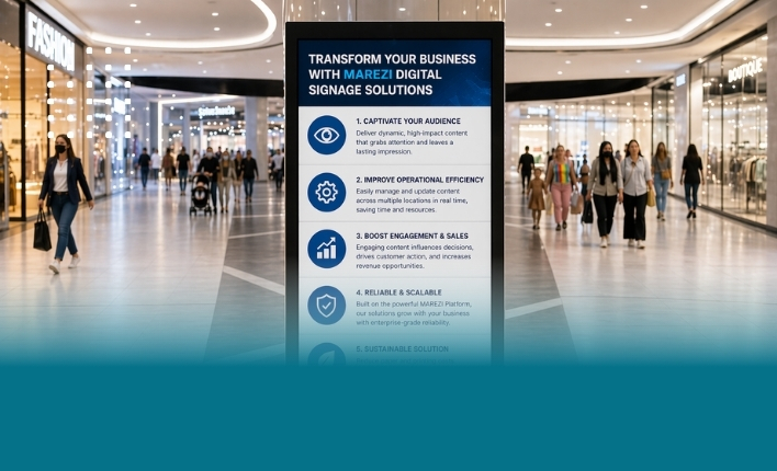 Top 5 Benefits of Marezi Digital Signage Solutions to Transform Your Business. 